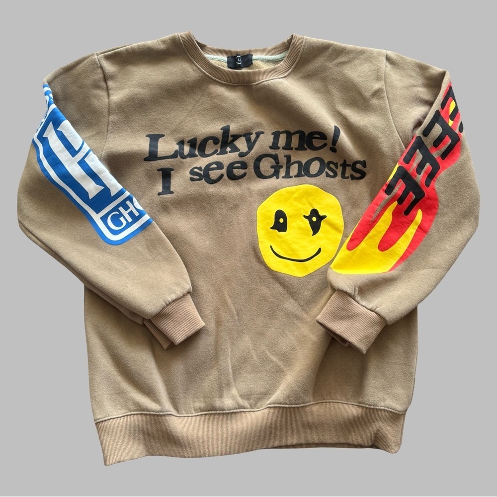 YEEZY Kid’s Lucky Me I See Ghosts Tan Crewneck